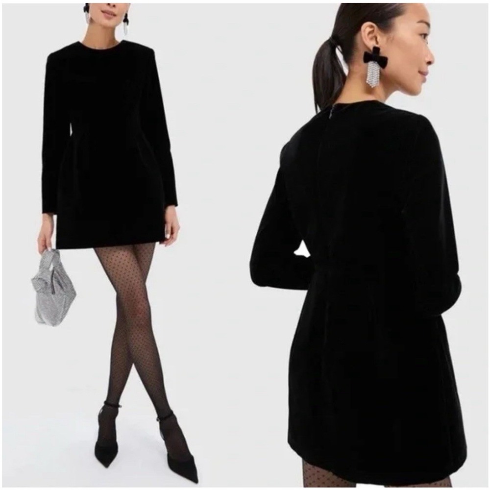 Tuckernuck Haley Dress Black Velvet Size 14 Holiday Party‎ Cocktail